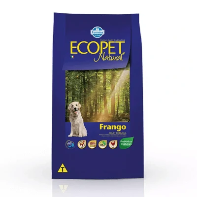 Ração Farmina Ecopet Natural para Cães Adultos Sabor Frango

