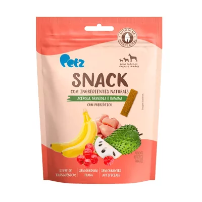 Snack Petz Acerola, Graviola e Banana para Cães