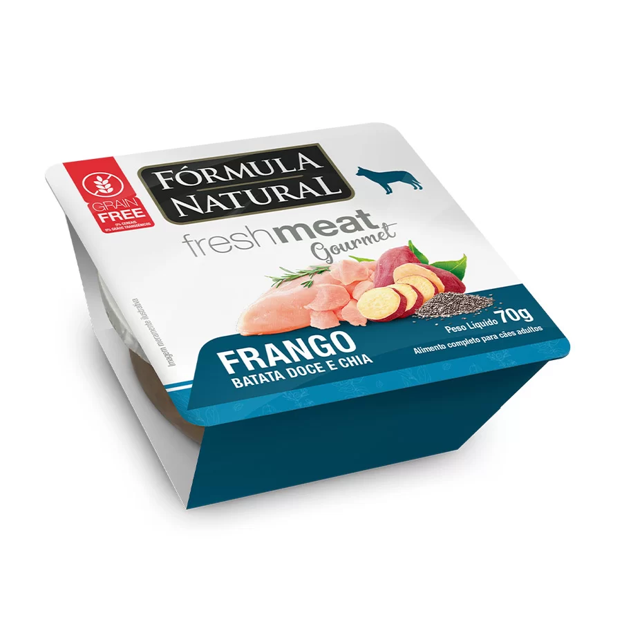 Ração Úmida Fórmula Natural Fresh Meat Gourmet para Cães Sabor Frango 70g