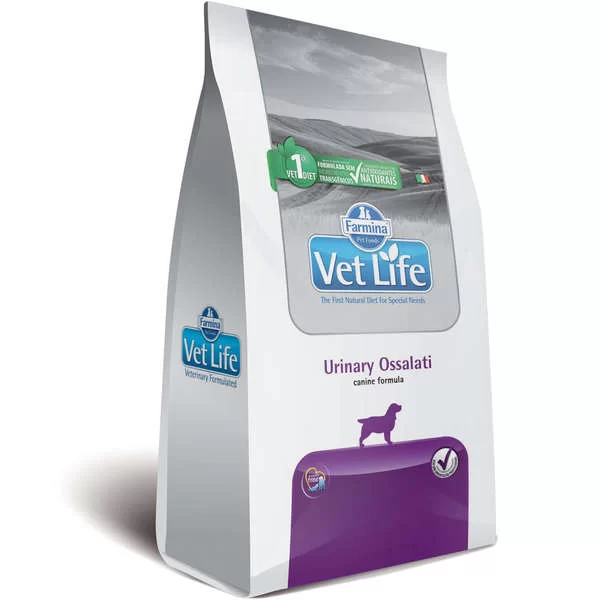 Ração Vet Life Natural Urinary Ossalati para Cães Adultos