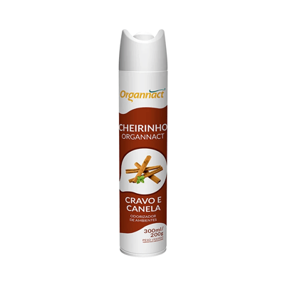 Aromatizador de Ambientes Organnact Cravo e Canela 300ml