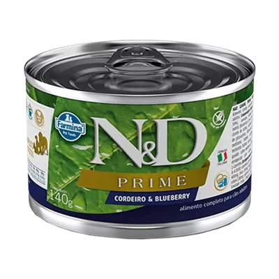 Ração Úmida N&D Prime para Cães Adultos Sabor Cordeiro 140g