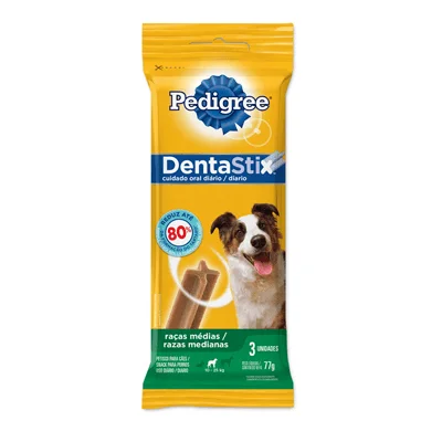 Petisco Pedigree Dentastix para Cães Adultos de Raças Médias