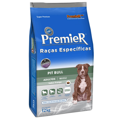 Ração Premier Raças Específicas Pitbull para Cães Adultos - 12kg