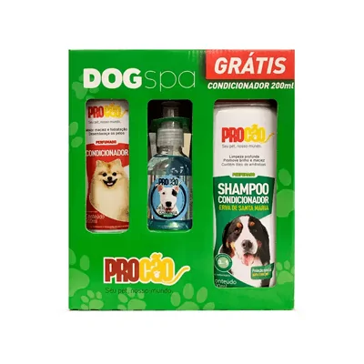 Kit Dogs Procão para Cães Shampoo, Colônia e Condicionador

