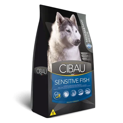 Ração Cibau Medium & Maxi Sensitive Fish para Cães Adultos de Raças Médias e Grandes - 12kg