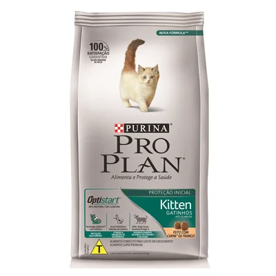 Ração Nestlé Purina ProPlan para Gatos Filhotes Sabor Frango e Arroz