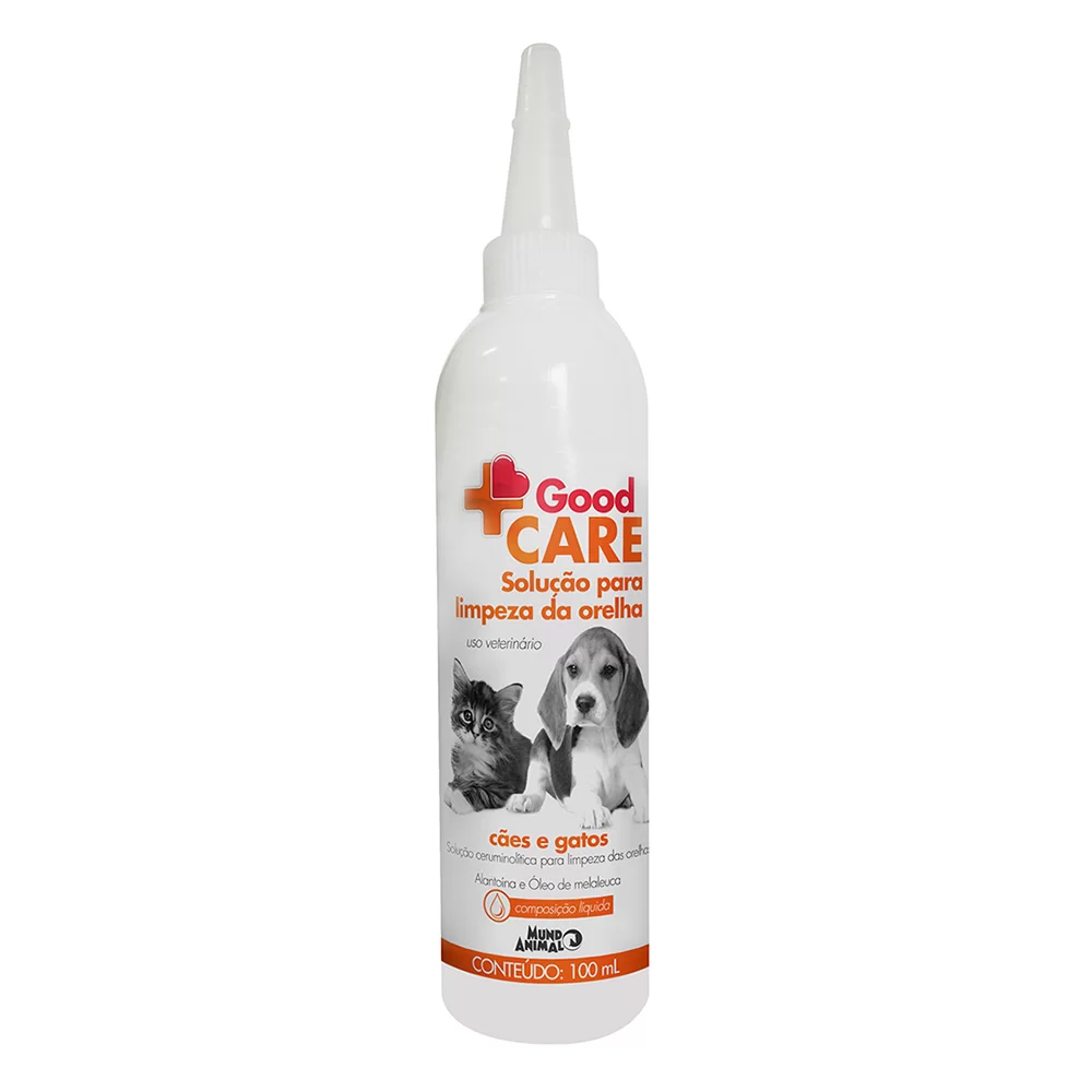 Good Care Solução para Limpeza de Orelhas Mundo Animal 100ml